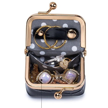 Crocodile Patterned Kiss Lock Coin Purse Square Genuine Leather Leather Jewelry Bag Mini Multifunctional Small Item Bag Storage PlatiNum