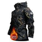Manteau camouflage noir seulement / 4XL