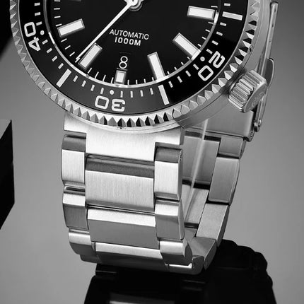 ADDIESDIVE Men's Automatic Mechanical Watch Sapphire Glass Super Luminous Watches Stainless Steel Hombre 100Bar Waterproof