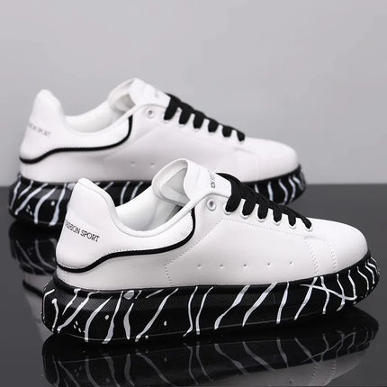 White men's shoes spring and autumn 2025 new wild Korean style breathable comfortable sneakers men's casual sports shoes