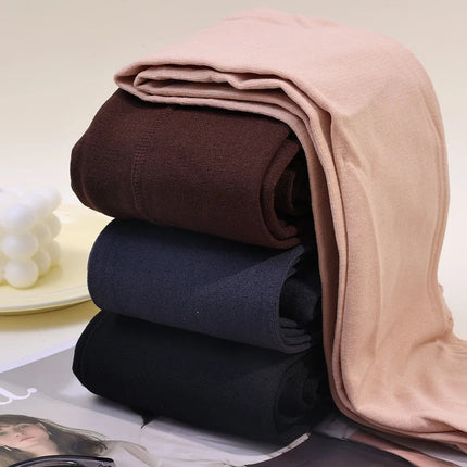 New Women Winter Thermal Leggings Warm High Waist Slim Thicken Velvet Tight Pants Pantyhose Fleece Stretchy Leggings Stockings PlatiNum