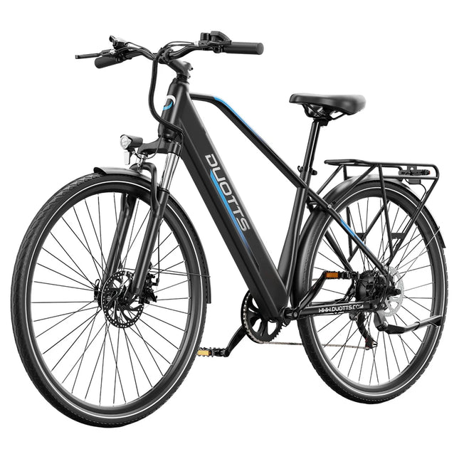 DUOTTS C29 Lite Bici Elettrica per Città, Motore 250W e 43Nm, Autonomia fino a 65km in PAS, Batteria 36V 13Ah Rimovibile, Cambio Shimano 7 Velocità, Freni a Disco, Sospensione Anteriore, Pneumatici 27.5"