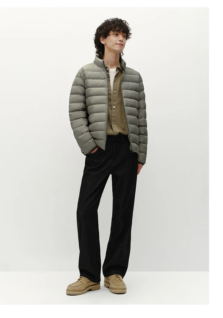 Semir Men Down Jacket Lightweight Build 90 Percent Down Fill Stand Collar 2026 Winter Warm Insulation Cold Weather