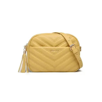 Miss Lulu WOMEN'S shoulder bag Tassel Small Crossbody Bag Elegant Golden Hardware handbag For WOMEN'S PlatiNum