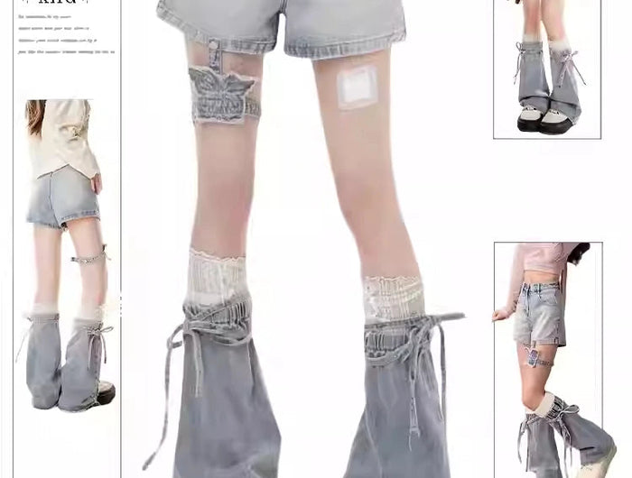 Summer Women Shoujo Gyaru Tide Punk High Waist Jeans Shorts Kpop Japanese Y2K 2000s Designer Denim Hot Pants Tide High Street PlatiNum