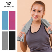 WRELS Asciugamano sportivo rinfrescante, ad asciugatura rapida, assorbente del sudore, morbido, leggero e traspirante, per yoga, palestra, corsa, sport all'aria aperta