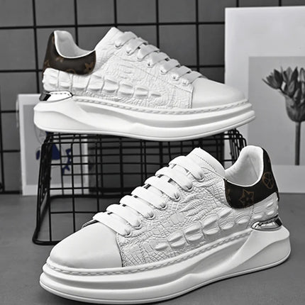 Leather Shoes Men's Skateboard Cricket for Men Sports Running Sneakers Male Luxury Designer Flats Platform