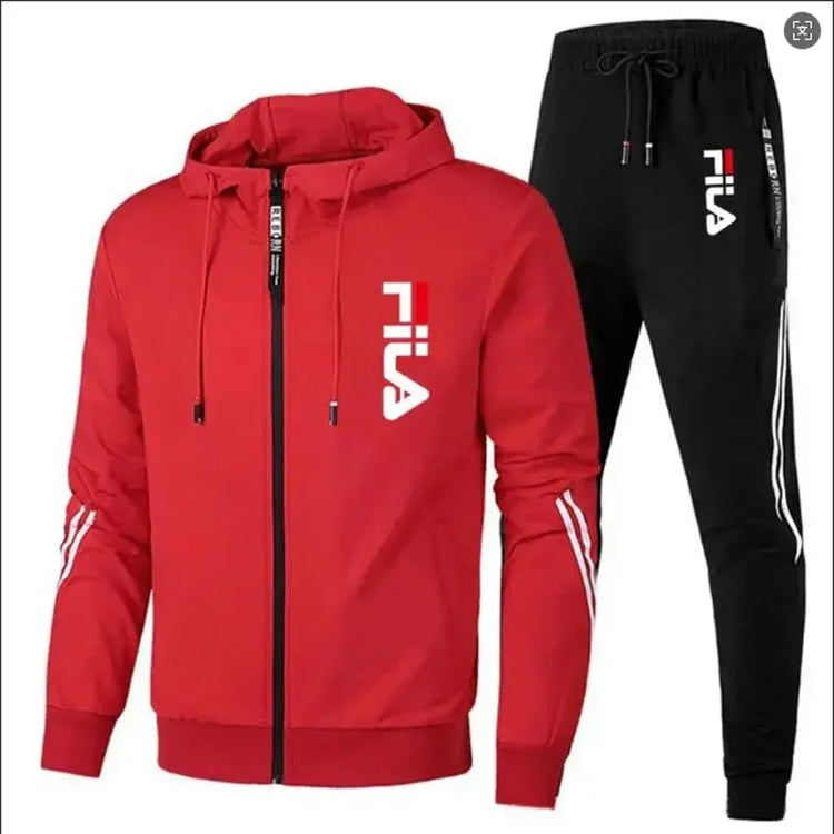 Men's 2026 Fashion Leisure Outdoor Zipper Jacket And Sports Pants Jogging Set Fitness Two-Piece Set for Spring And Autumn