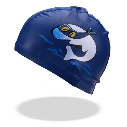 Bonnet de bain pour filles, dessin animé mignon, étanche, protection des oreilles, haute élasticité, chapeau de natation pour enfants, garçons, accessoires de natation pour bébés