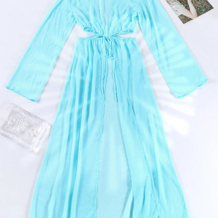 Miyouj Costumi da bagno sexy Fasciatura estiva Beach Wrap 2025 Costume da bagno Scava fuori Cover Up Costume da bagno tinta unita Costumi da bagno sexy Abito da donna platinumshop