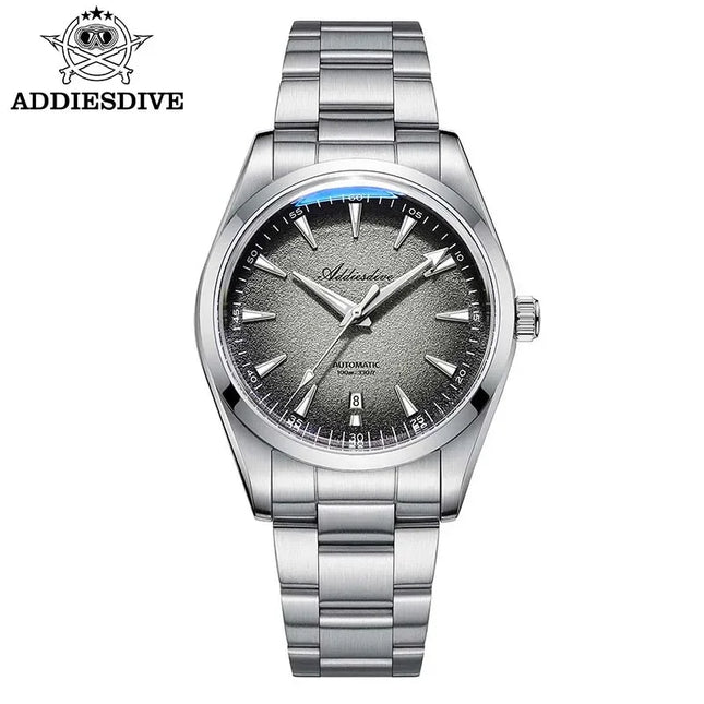 ADDIESDIVE Luxury 39mm Men Automatic Watch 8215 Mechanical BWG9 Super Luminous 100m Waterproof Watches Bubble Glass Men‘s Watch