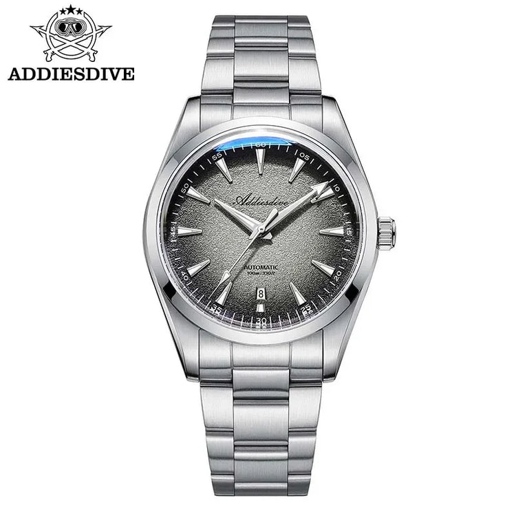 ADDIESDIVE Luxury 39mm Men Automatic Watch 8215 Mechanical BWG9 Super Luminous 100m Waterproof Watches Bubble Glass Men‘s Watch
