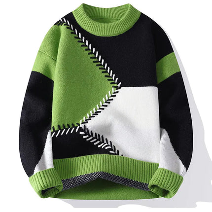 Winter Sweaters men Letter pattern thick sweater men Student youth sweaters autumn Men's wool pullovers full
