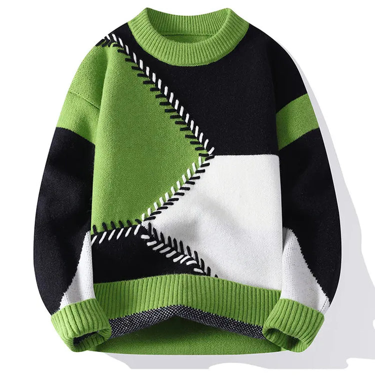 Winter Sweaters men Letter pattern thick sweater men Student youth sweaters autumn Men's wool pullovers full