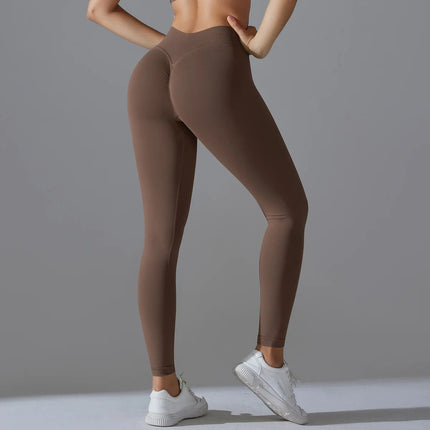 Fitness Sports Leggings Women's High Waist Seamless Yoga Legging Scrunch Butt Breathable Push Up Sports Pants Women Gym Tights PlatiNum