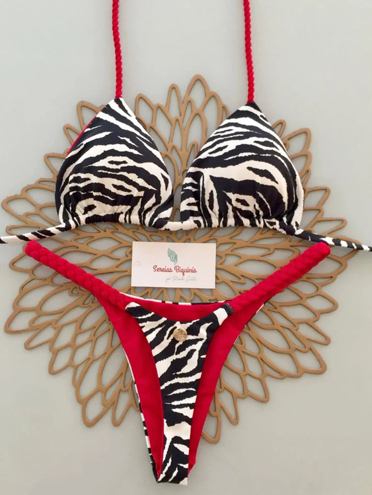Micro Bikini 2026 Push Up Donna Costumi da Bagno Sexy Brasiliani Set Bikini Perizoma Stampa Biquini Abbigliamento Mare Estivo