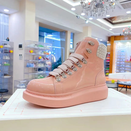 Men Platform Casual Shoes Oversized High-top Sneakers Fashion Motorcycle Boots Comfortable Ankle Boots Fashion Sports Shoes