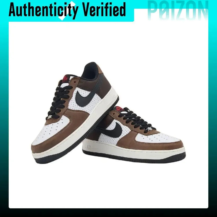 Nike Air Force 1 Skate Shoes Unisex Low-top Brown/White/Black HJ4323-100