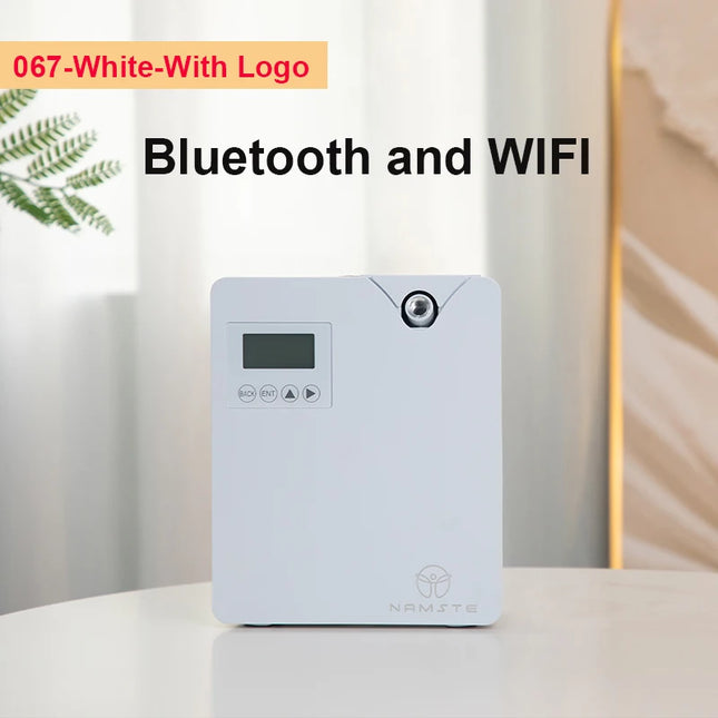 NAMSTE Diffusore di oli essenziali per la casa con macchina per l'aria profumata con tecnologia intelligente Spruzzatore per deodoranti per aromaterapia Bluetooth WiFi