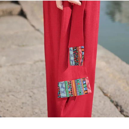 Pantaloni Larghi da Uomo Stile Cinese Retrò 2026, Taglie Forti, di Tendenza, Moda High Street, in Cotone e Lino, Leggings Uomo