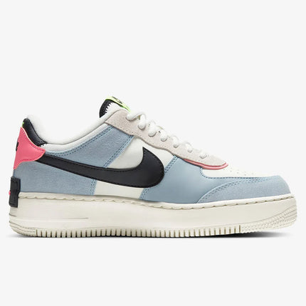Nike Originals Mens Air Force 1 Shadow AF1 Pink Blue Macaron Casual Shoes CU8591-101
