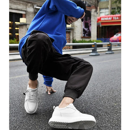 Men Elevator Height Increase Shoes Sneakers Shoes for Men 10cm Sports Casual Invisible Inner Heightening 8cm White Shoes