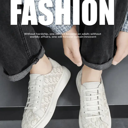 2026 Sneakers Casual Mens Designer Easy Matching Luxury Board Shoes Fashion Split Leather Flat Platform Gym Shoes