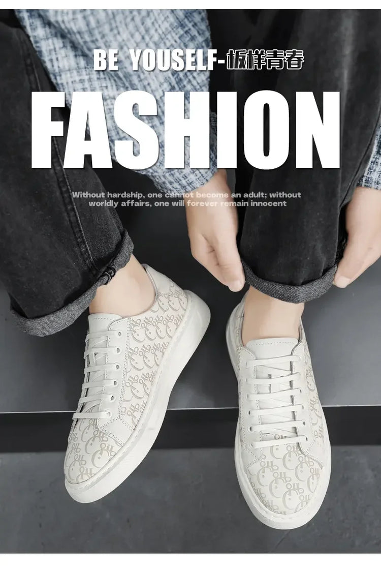 2026 Sneakers Casual Mens Designer Easy Matching Luxury Board Shoes Fashion Split Leather Flat Platform Gym Shoes