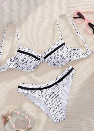 Bikini Micro Push-Up Sexy 2026, Costume da Bagno Femminile, Set Bikini a Pois, Abbigliamento da Spiaggia Brasiliano, Costume da Bagno Biquini