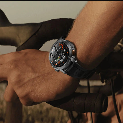 2025 Uomini Schermo AMOLED da 1,7 pollici Astuto Della Vigilanza 1000mAh Batteria Frequenza Cardiaca Chiamata Bluetooth NFC GPS Tracker Sport Fitness Orologi Nuovo platinumshop