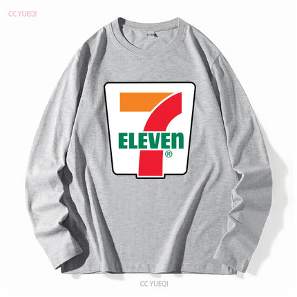 New 7 ELEVENE Gas Station Store T-Shirt Black Sizes S 5XL Long Sleeve Vintage Washed Designer Clothes Fashion Streetwear