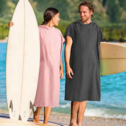 Asciugamano poncho da surf con cappuccio Asciugamano in spugna ad asciugatura rapida Cambio di copertura per adulti Surf Nuoto Spiaggia Sport acquatici Ocean Essential Acc