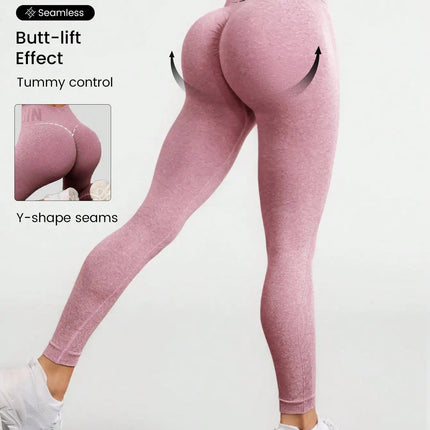 Seamless letter peach yoga pants, hip lifting yoga clothes, tight fitting high waisted sports and fitness pants for women PlatiNum