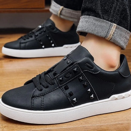 Spring Autumn New Men's White Shoes Trendy Fashion Youth Flat Board Shoes Men's Single Shoes