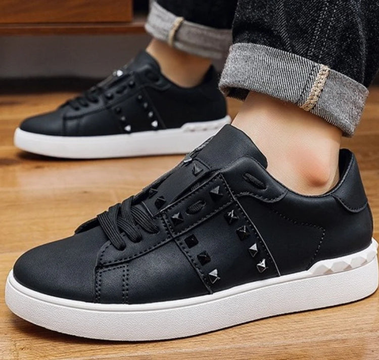 Spring Autumn New Men's White Shoes Trendy Fashion Youth Flat Board Shoes Men's Single Shoes