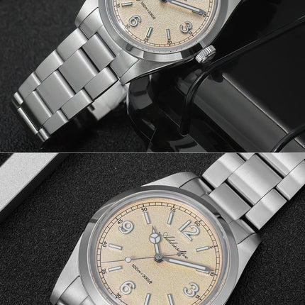 ADDIESDIVE 36mm Hot Sale Men's Watch AD2518 Bubble Mirror Glass 316L Stainless Steel Reloj Hombre 100m Waterproof Quartz Watches