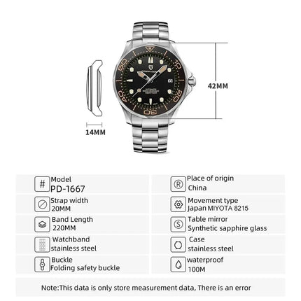 PAGANI DESIGN Orologi da uomo Orologio automatico di lusso retrò da uomo Orologio da polso meccanico giapponese da uomo Orologio impermeabile in acciaio inossidabile