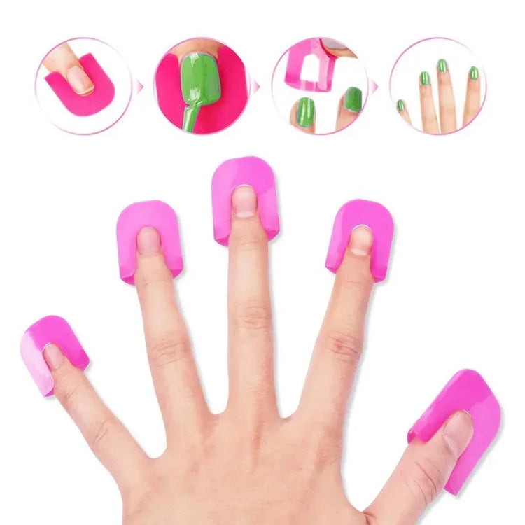 26pcs/set 10 Sizes G Curve Shape Varnish Shield Nail Protector Finger Cover Spill-Proof French Stickers Manicure Nail Art Tools