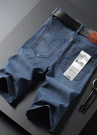 Jorts in denim slim da uomo stile classico da uomo Estate New Business Fashion Thin Stretch Short Casual jorts da uomo