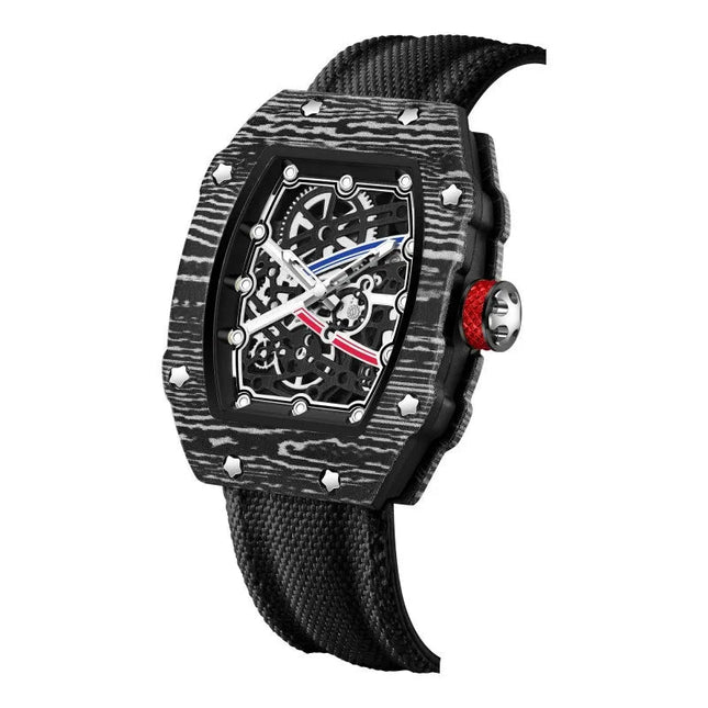 Nuovo Orologio al Quarzo Trendy Ultra-Sottile a Forma di Botte di Vino con Cinturino in Nylon, Elegante e alla Moda platinumshop