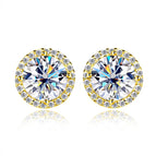 Oro giallo / 0.5ct all moissanite