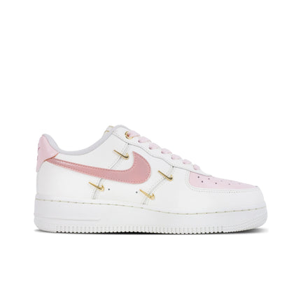 Nike Air Force 1 Peach Oolong Abrasion Resistant Low top Skateboard Shoes Women's White Pink