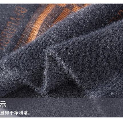 2025 New Winter Fashion Cashmere Sweater Men High Quality Comfortable Mens Sweaters Thick Warm Male Pullover