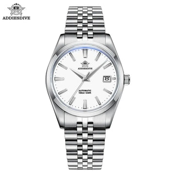 ADDIESDIVE Men's Watch NH35 Automatic Mechanical Watch 100M Waterproof Calendar 316L Stainless Steel Luxury Watch AD2029