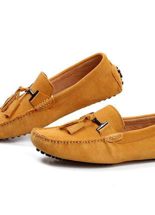 Mocassini da uomo primavera estate scarpe Casual in pelle scamosciata Slip-ons da uomo Luxury Brand Mocassin Man Plus Size 50 51 52 53 per piede grande