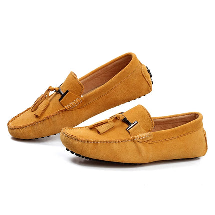 Mocassini da uomo primavera estate scarpe Casual in pelle scamosciata Slip-ons da uomo Luxury Brand Mocassin Man Plus Size 50 51 52 53 per piede grande