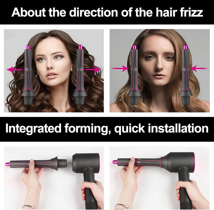 Upgraded Adapter Hair Dryer Automatic Curling Nozzle For Dyson Supersonic HD16 Nural Hair Dryer Accessories Cylinder Comb Nozzle