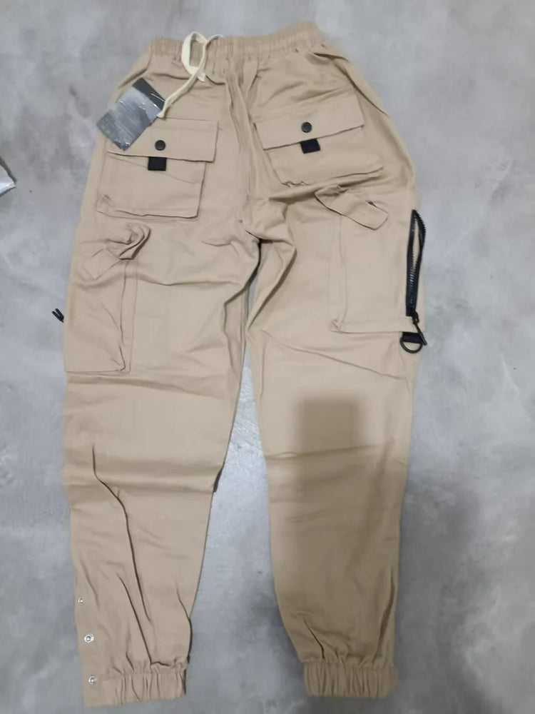 2025 New Men's Cargo Pants Tactical Military Work Pants Outdoor Jogger Casual Trousers Straight Leg Spring Autumn Utility Pants