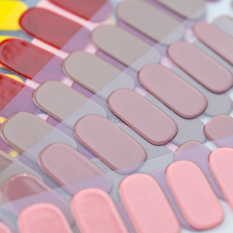 Semi Cured Wraps Fast Gel Nail Sticker Soild Nail Gel Wraps Adhesive Full Cover Gel Nail Decal UV Lamp Cured Manicure Decoration2028
