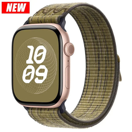 Cinturino in nylon per Apple Watch Ultra 3 49mm, bracciale iWatch 11 10 9 8 7 6 5 4 SE Sport NUOVO Design 42-46mm 45mm 44mm 41mm
